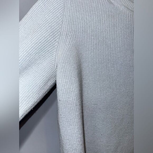 Rosie Neira Anthropologie blue floral Embroidered Sleeve knit sweater Size Small - Picture 5 of 9